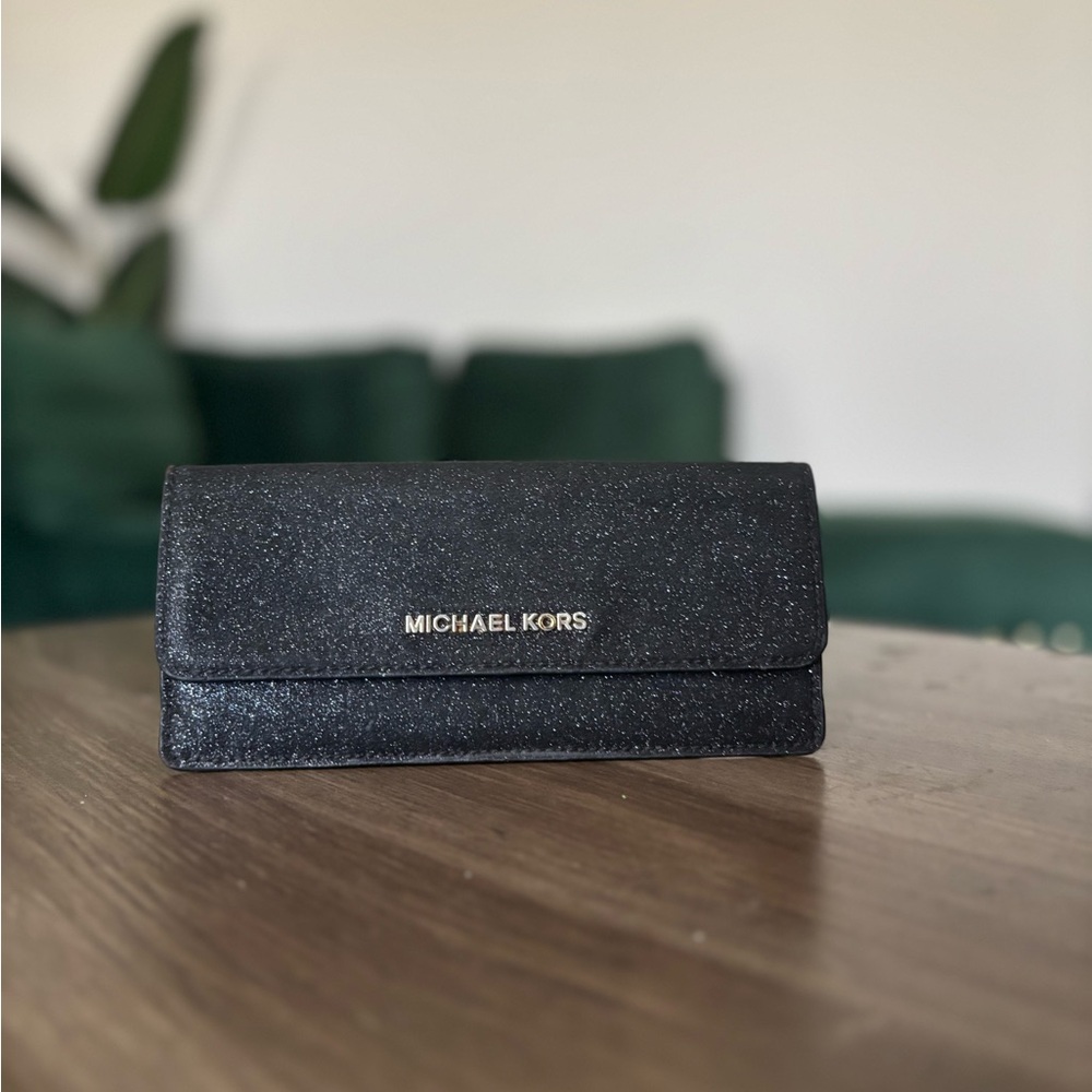 Michael Kors Flat Glitter Wallet
